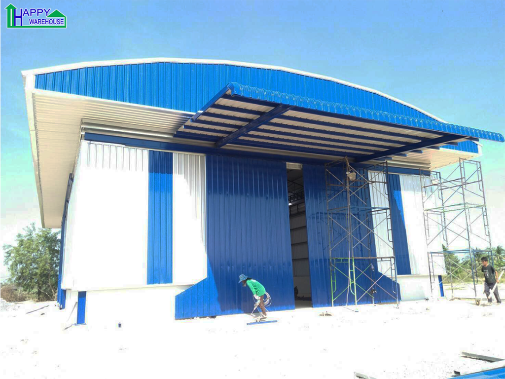 ผลงานโกดังสำเร็จรูป HW-HCC ขนาด 14x24x6 เมตร